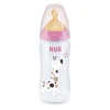 Mamadera Nuk 300ml First Choice Látex Con control de temperatura