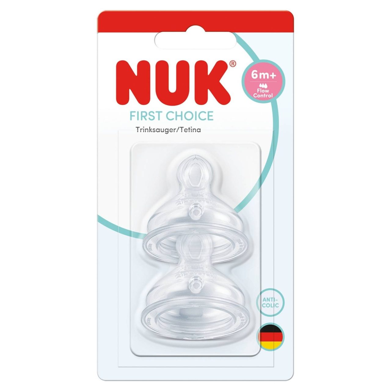 Tetina de Silicona Nuk +6 meses Flujo Flow Control