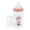 Mamadera Nuk Perfect Match Disney Fisiológica 260ml orificio M+3 meses Minnie rojo