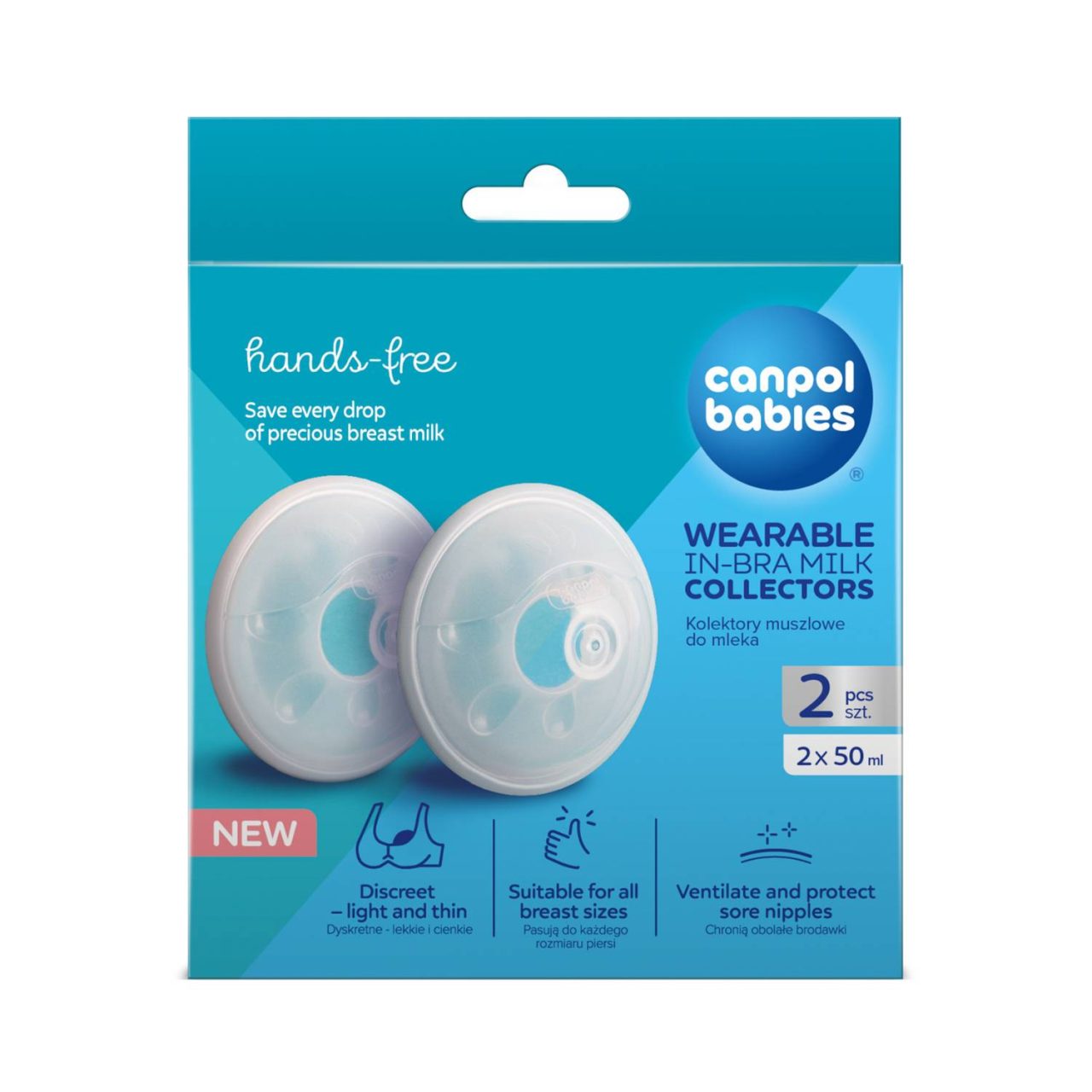 Colectores de Leche Materna Canpol babies x2 Unidades