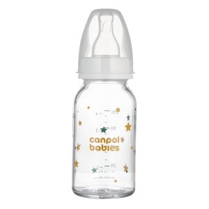 Alternative view of Mamadera de Vidrio Canpol babies  120ml Estrellas
