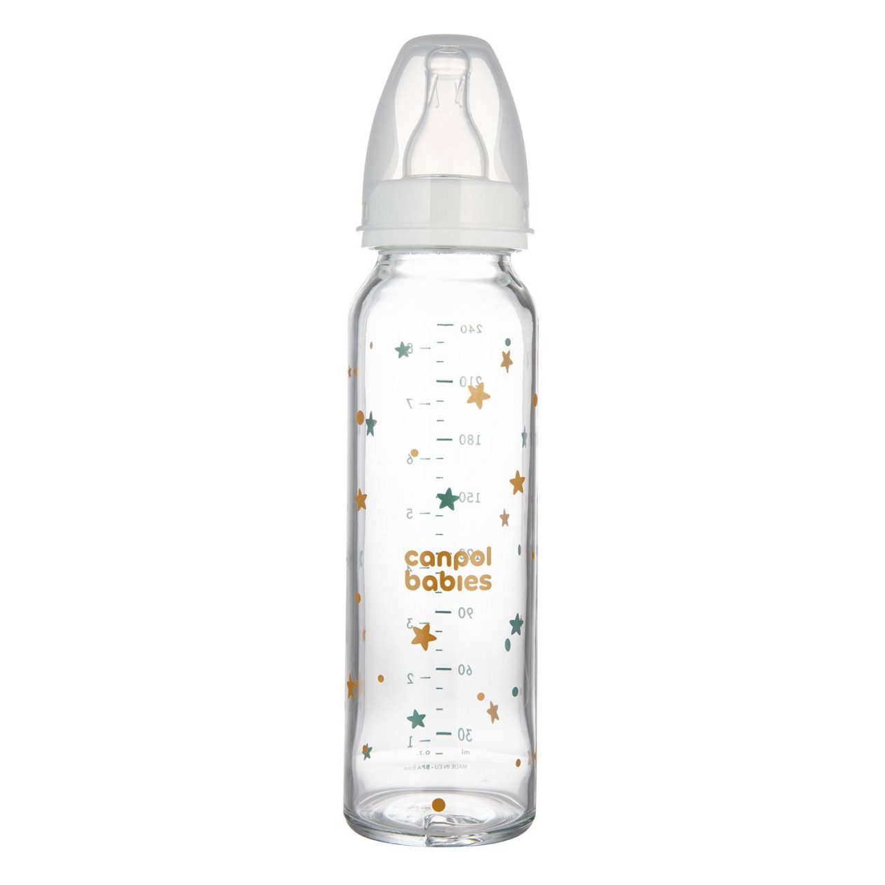 Mamadera de Vidrio Canpol babies 240ml Estrellas - Imagen 2
