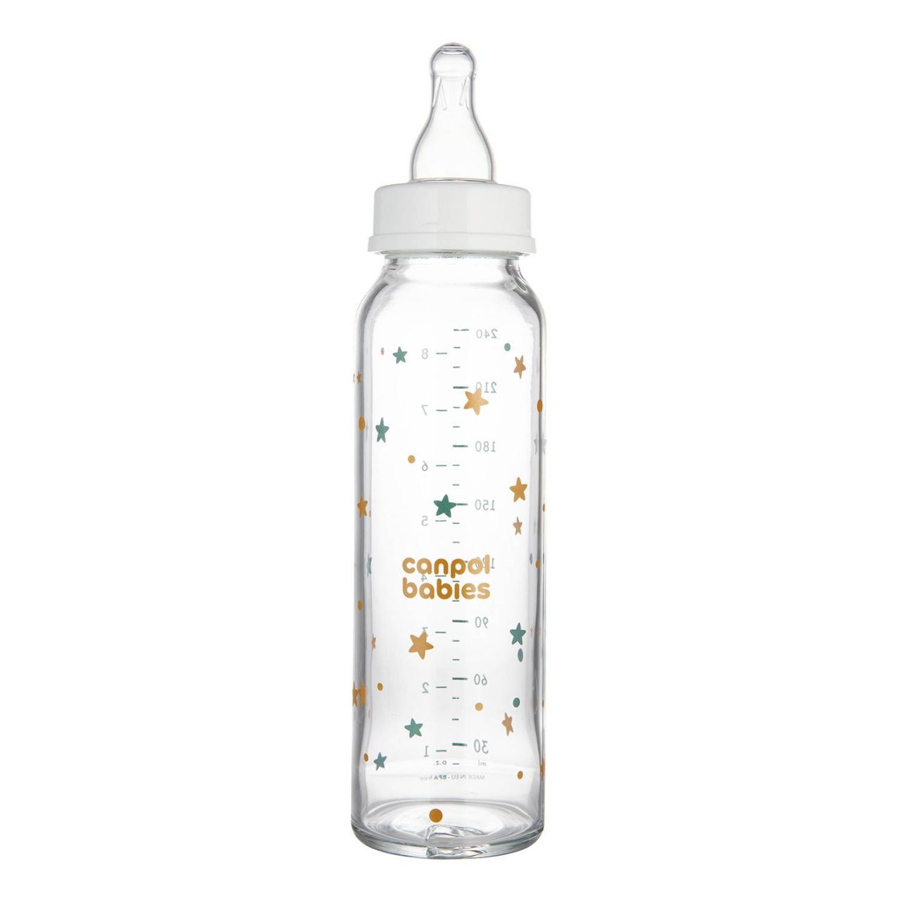 Mamadera de Vidrio Canpol babies 240ml Estrellas - Imagen 3